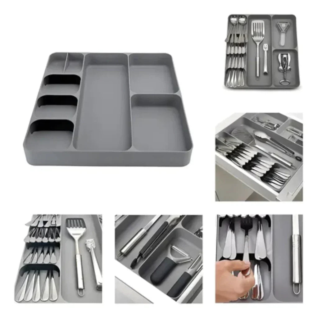 Organisateur de couverts 39x40 cm pour tiroir de cuisine