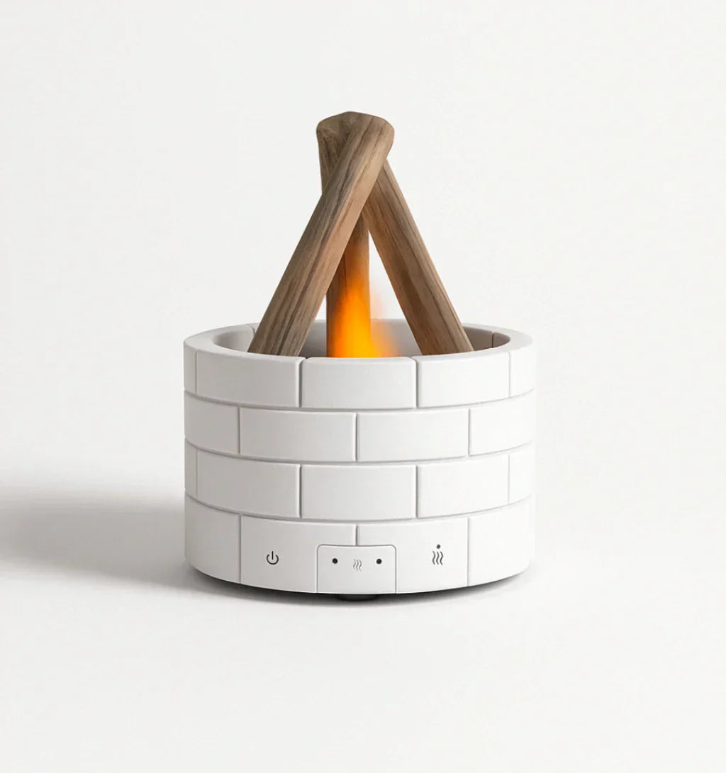 Humidificateur d’Aromathérapie Effet Flamme | Usage Intérieur